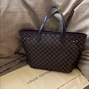 AUTHENTIC Louis Vuitton MM Damier Ebène canvas